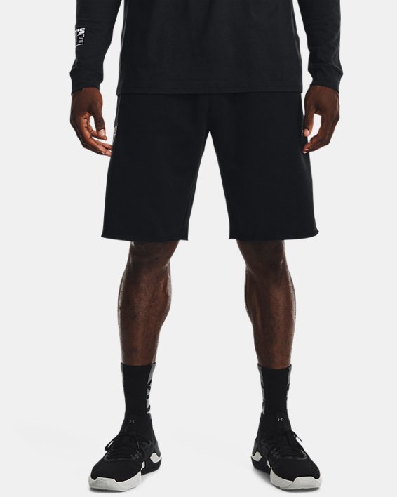 Men's Project Rock Rival Fleece Shorts, Black, pdpMainDesktop image number 0